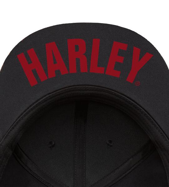 HARLEY DAVIDSON HAT-WOVEN,BLACK