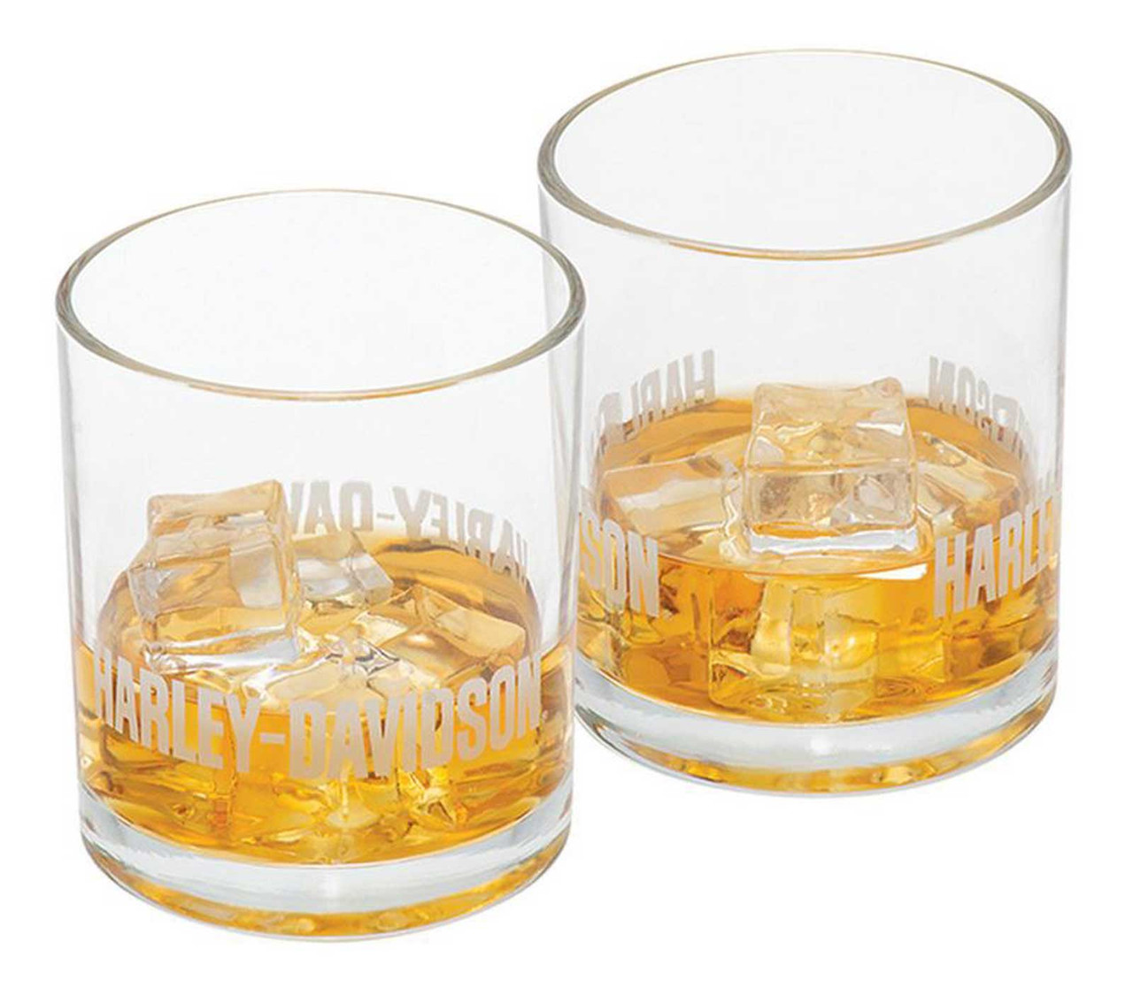 HARLEY DAVIDSON PREMIER ROCKS GLASS SET