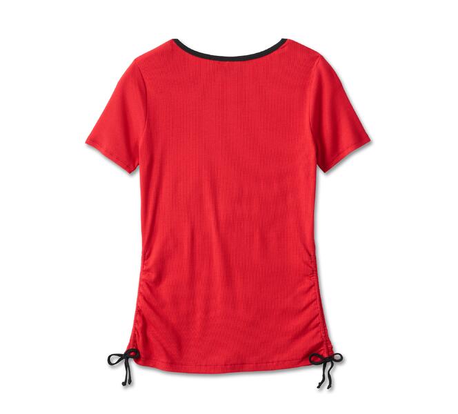 HARLEY DAVIDSON TEE-KNIT,RED