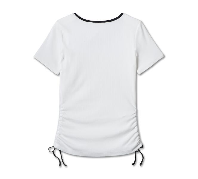 HARLEY DAVIDSON TEE-KNIT,WHITE