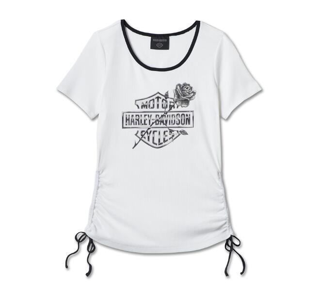 HARLEY DAVIDSON TEE-KNIT,WHITE