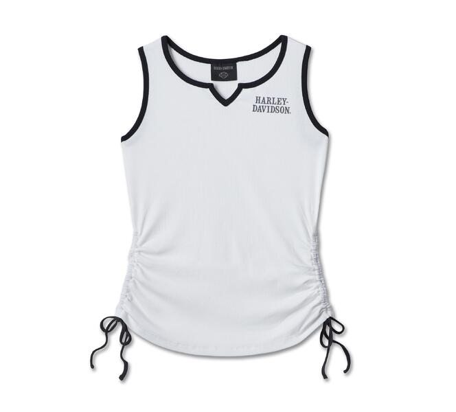 HARLEY DAVIDSON TANK-KNIT,WHITE