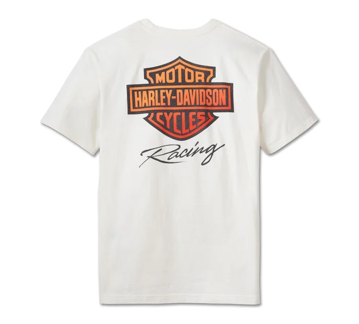 HARLEY DAVIDSON TEE-KNIT,OFF WHITE