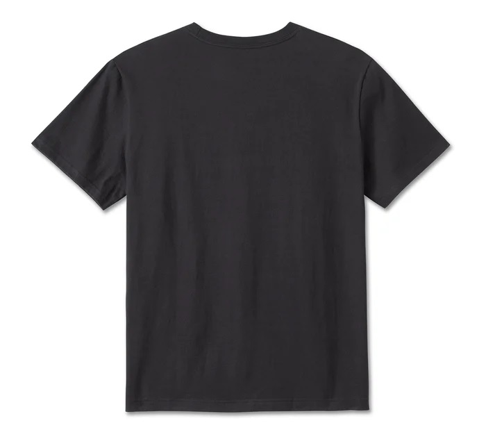 HARLEY DAVIDSON TEE-KNIT,BLACK