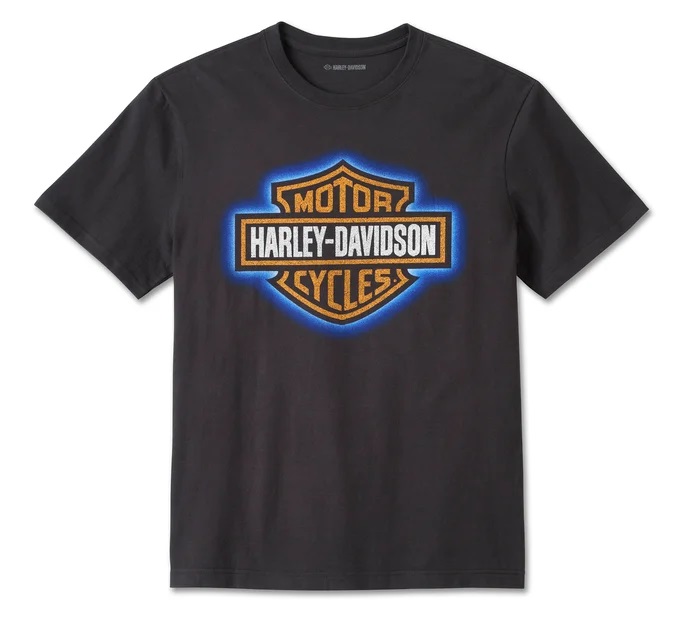 HARLEY DAVIDSON TEE-KNIT,BLACK