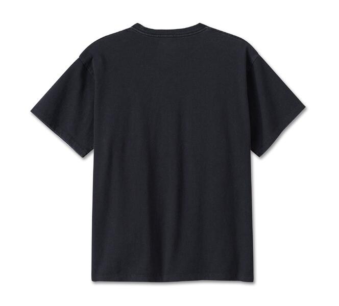 HARLEY DAVIDSON TEE-KNIT,BLACK