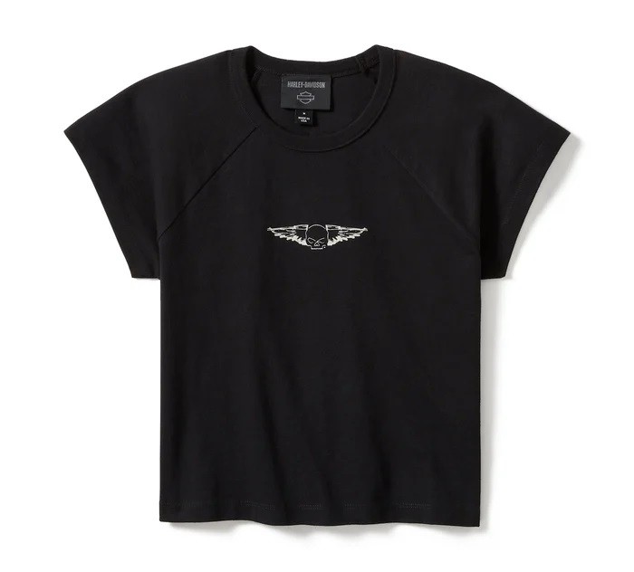 HARLEY DAVIDSON TEE-KNIT,BLACK