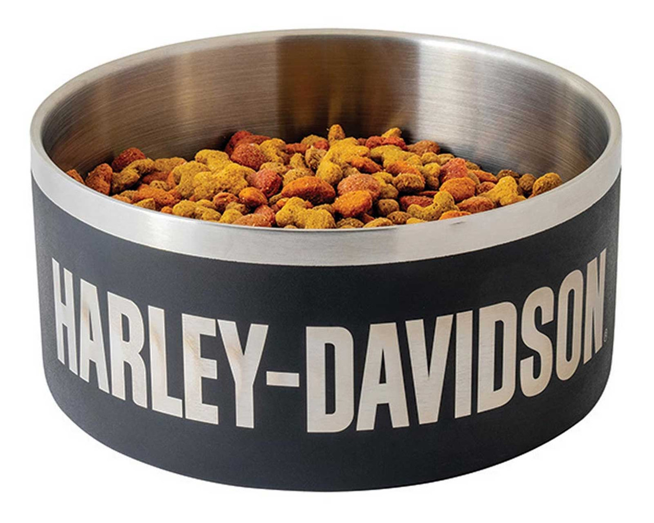 HARLEY DAVIDSON BLACK SS PET BOWL - SMALL