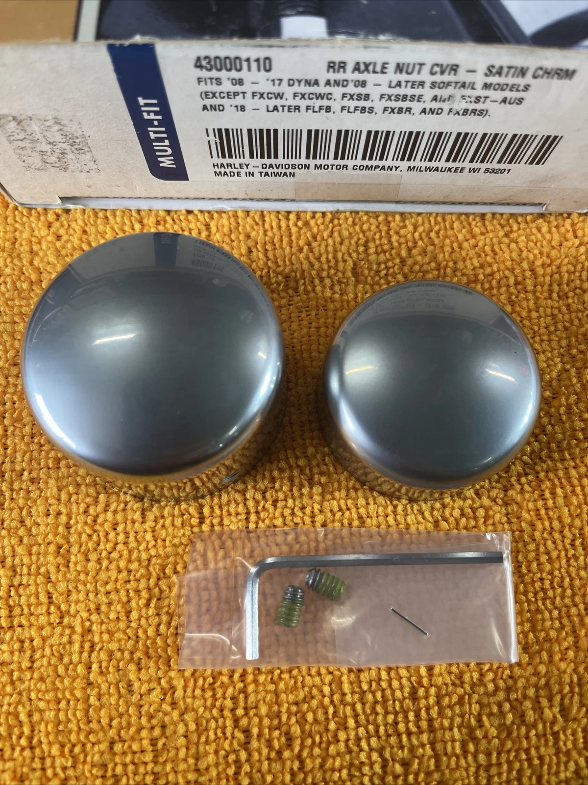 Cache-écrous d&rsquo;essieu arrière Harley-Davidson