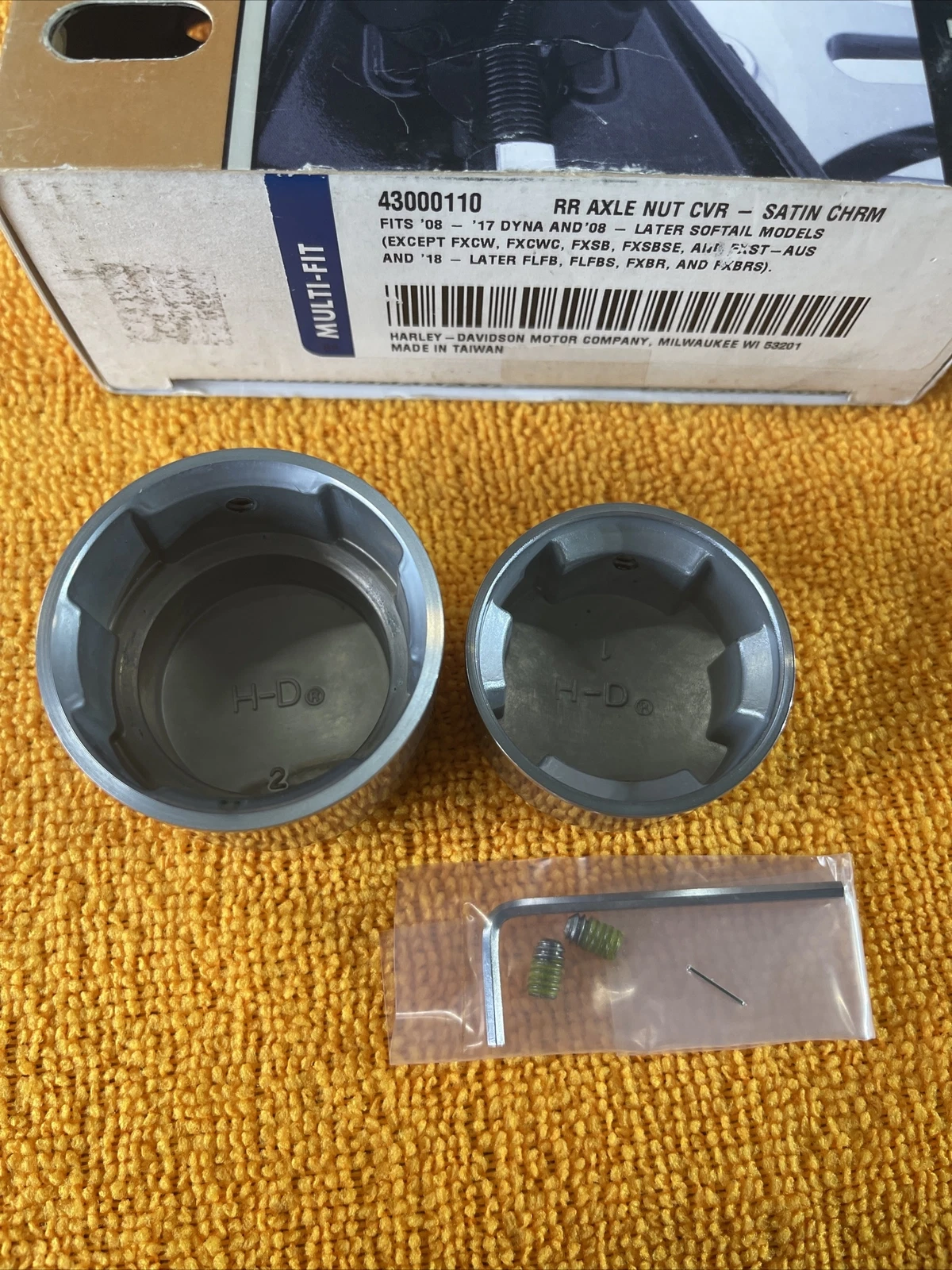 Cache-écrous d&rsquo;essieu arrière Harley-Davidson