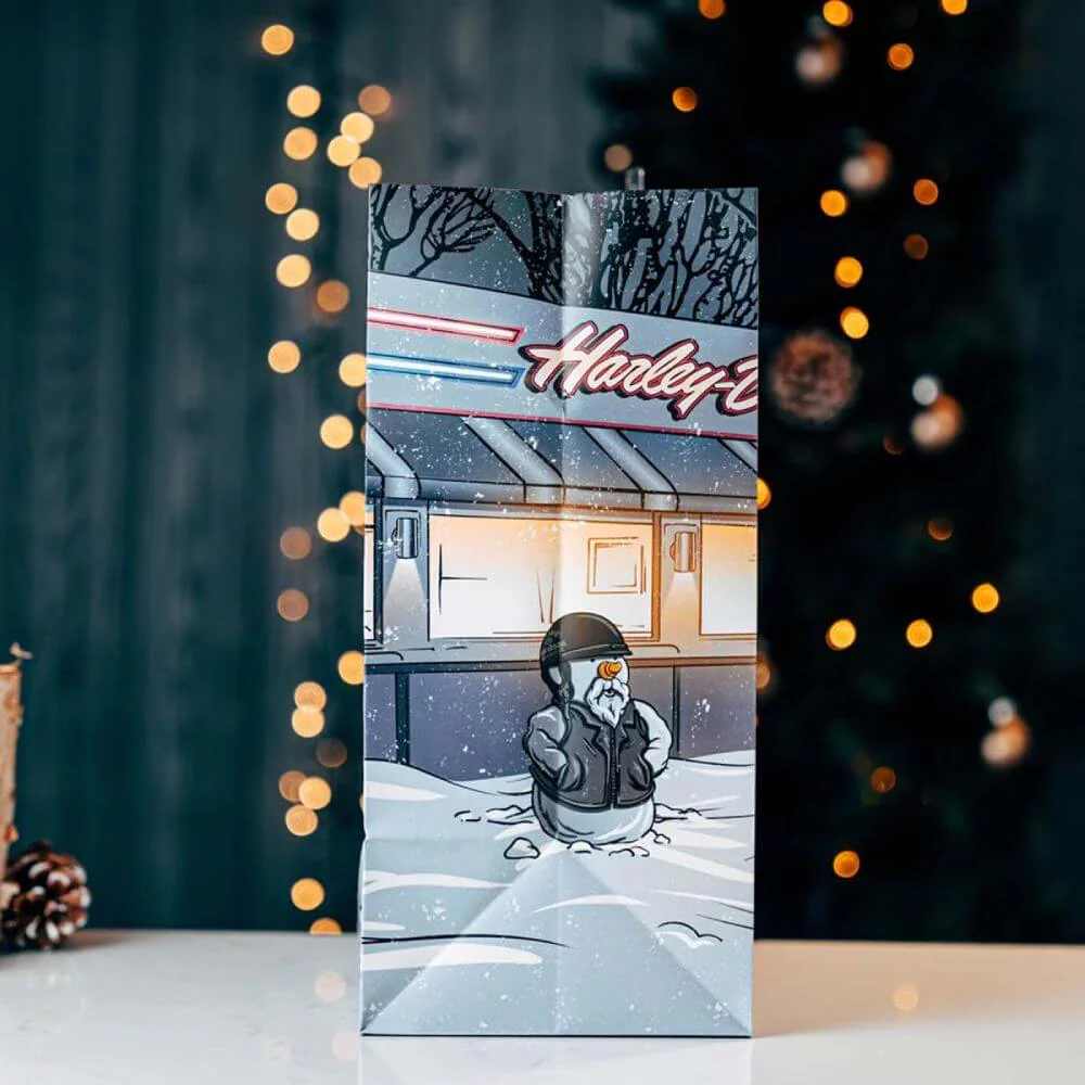 Sac emballage cadeau Harley-Davidson® Biker Santa