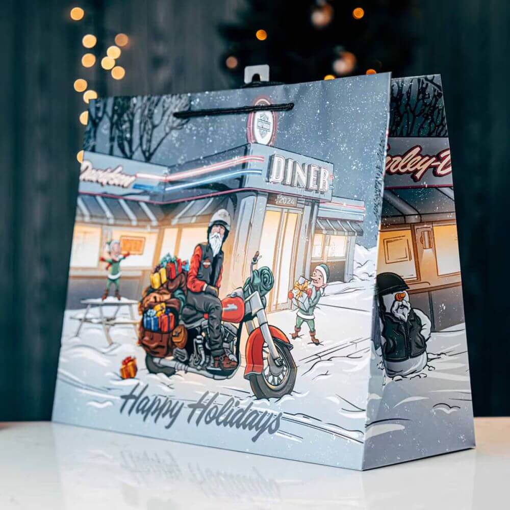 Sac emballage cadeau Harley-Davidson® Biker Santa
