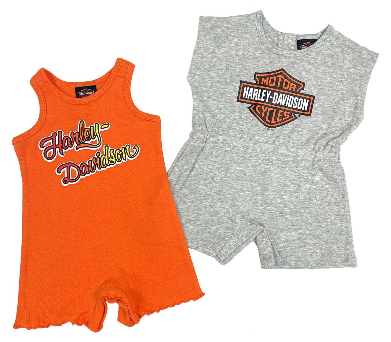 HARLEY DAVIDSON ENFANTS - ENSEMBLE SALOPETTES FILLES GRANDEUR 0/3M, 3/6M, 6/9M