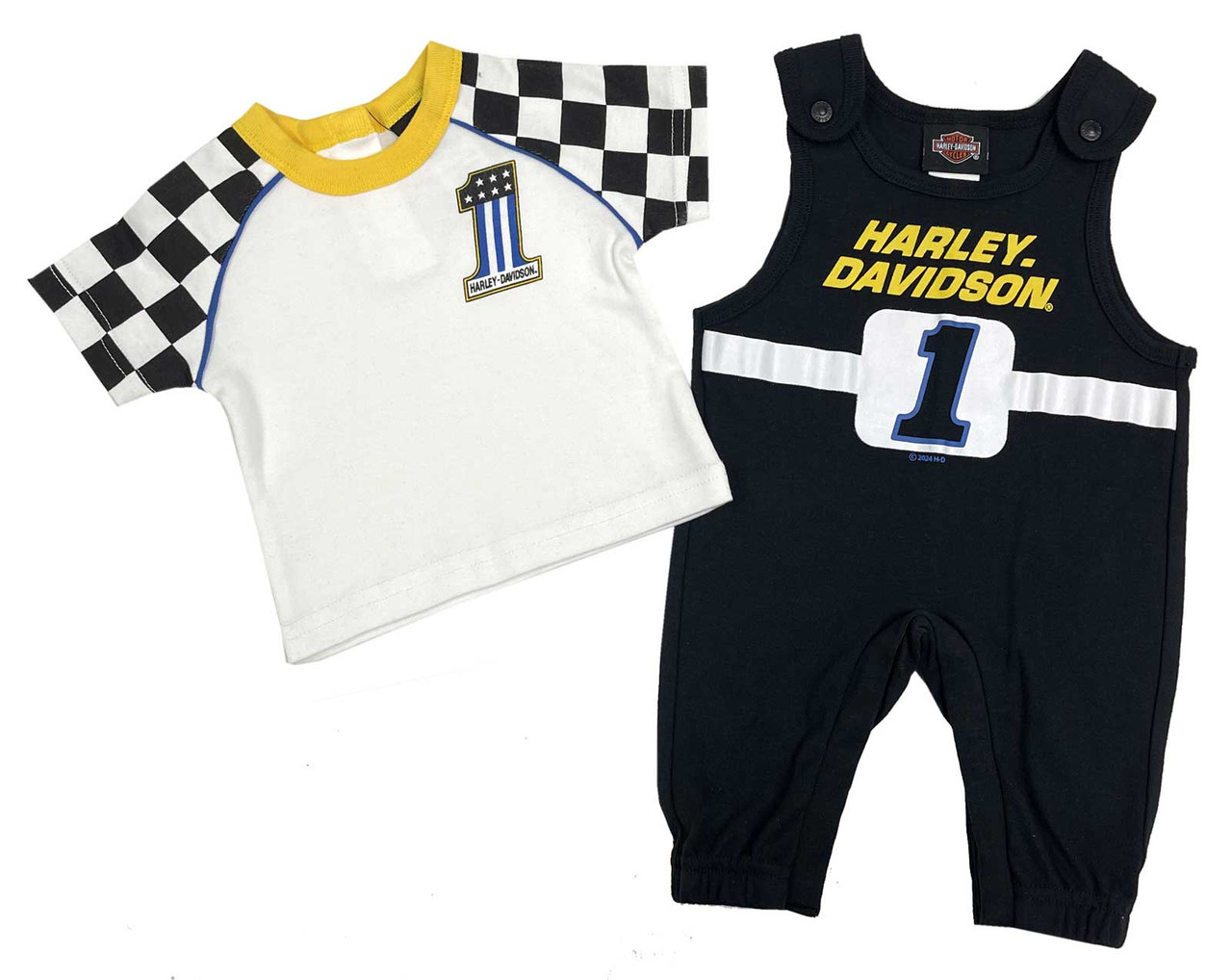 HARLEY DAVIDSON ENFANT - ENSEMBLE 2 PIECES GARCON GRANDEUR 0/3M, 3/6M, 6/9M, 9/12M