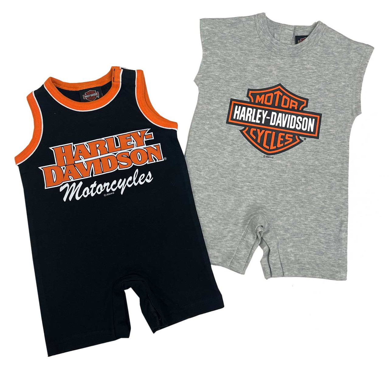 HARLEY DAVIDSON ENFANT – ENSEMBLE SALOPETTE GARCON GRANDEUR 3/6M, 6/9M