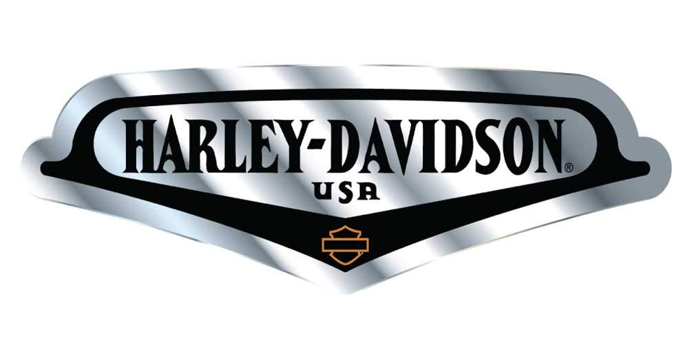 HARLEY DAVIDSON VOITURE - DÉCALCOMANIE V-TANK ALUMINIUM