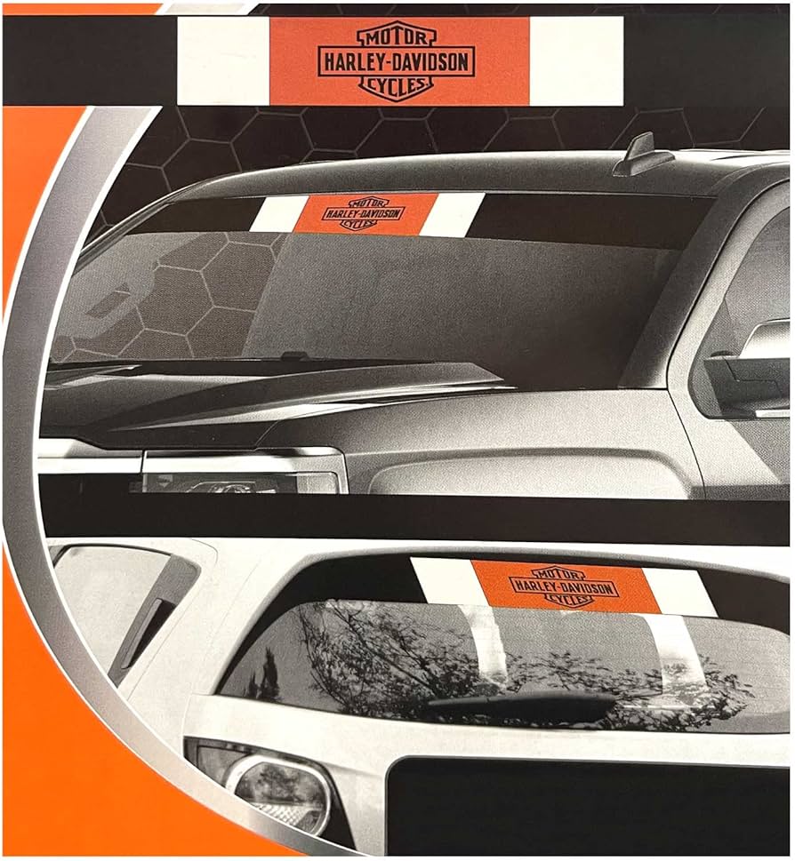 HARLEY DAVIDSON VOITURE – AUTOCOLLANT PARE-BRISE VINTAGE