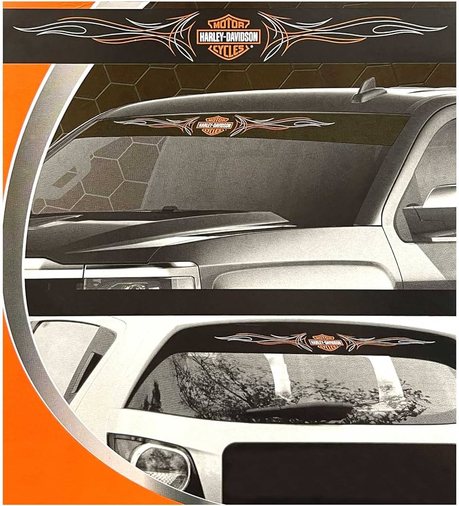 HARLEY DAVIDSON VOITURE – AUTOCOLLANT PARE-BRISE LOGO CLASSIQUE