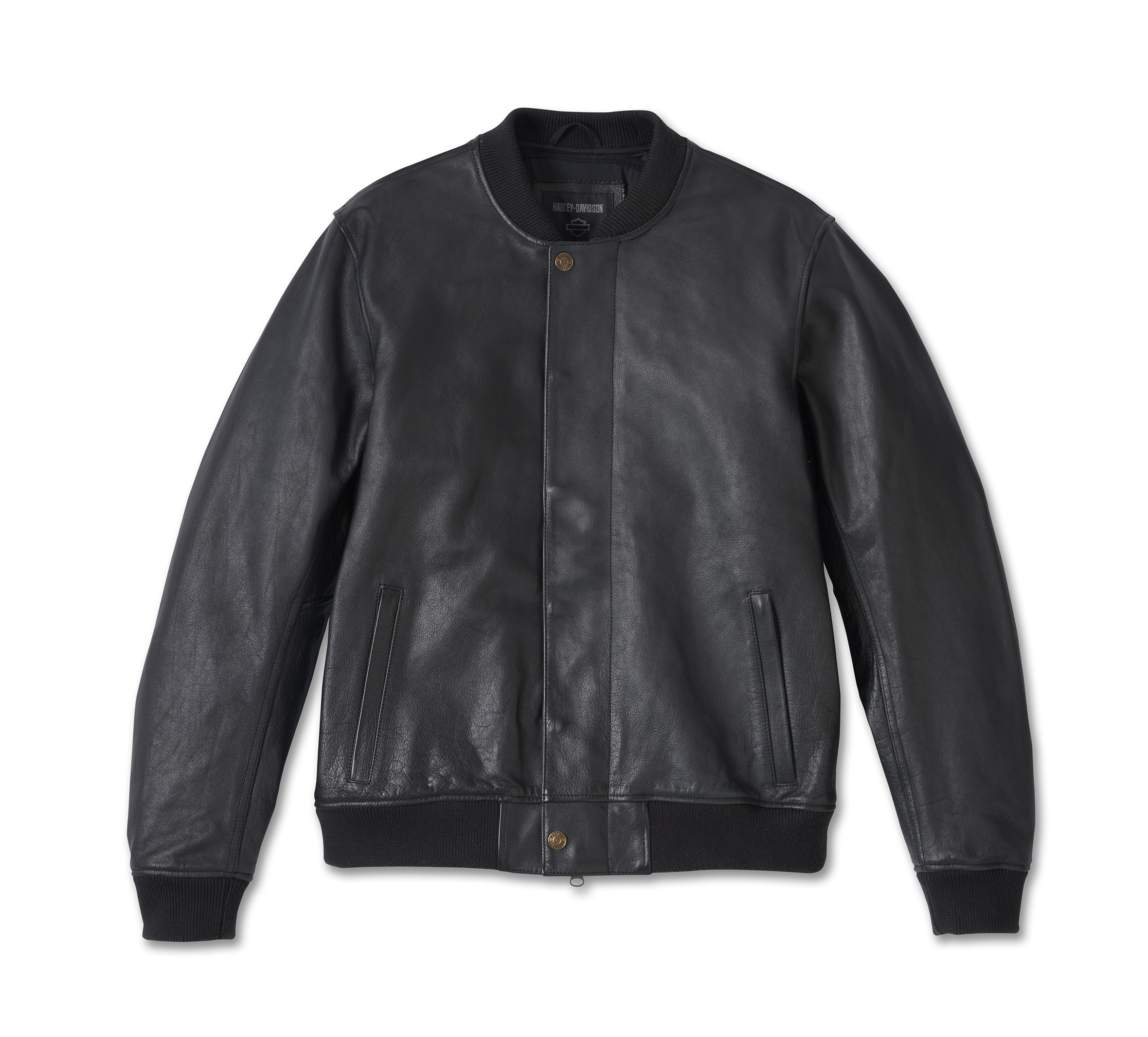 HARLEY DAVIDSON HOMME – MANTEAU DE MOTO BOMBER CUIR – NOIR