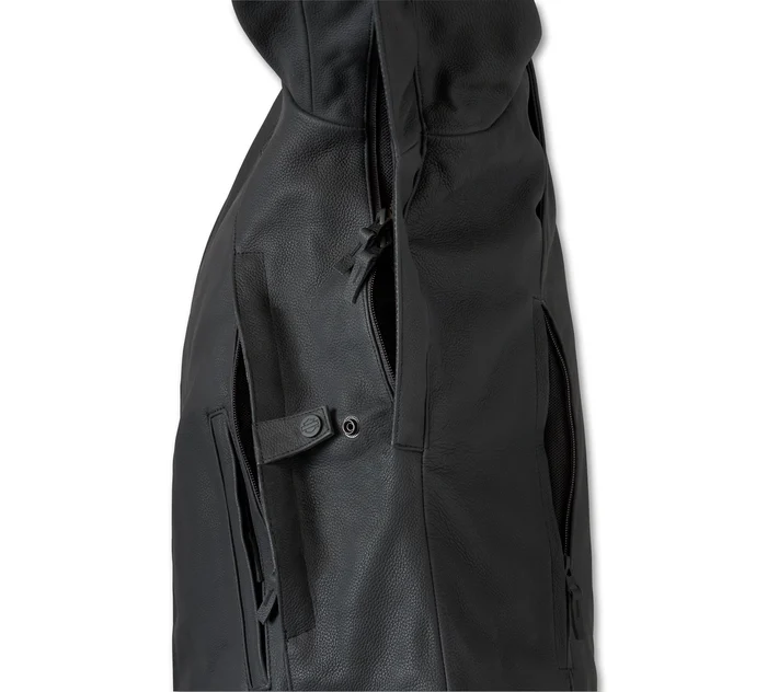 HARLEY DAVIDSON HOMME – MANTEAU CUIR PARADIGM – NOIR