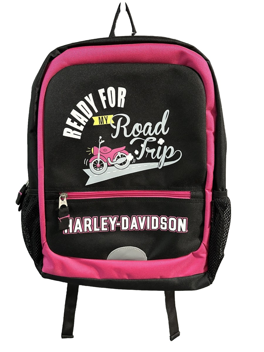 HARLEY DAVIDSON ENFANT - SAC À DOS FILLES - NOIR/ROSE