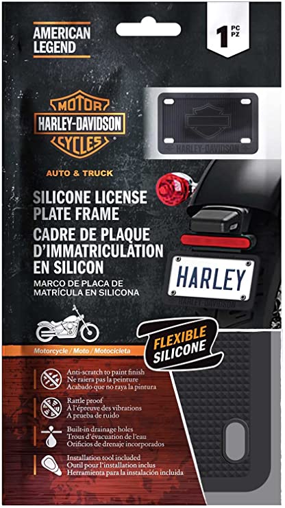 HARLEY DAVIDSON MOTO – CONTOUR DE PLAQUE POUR MOTO SILICONE