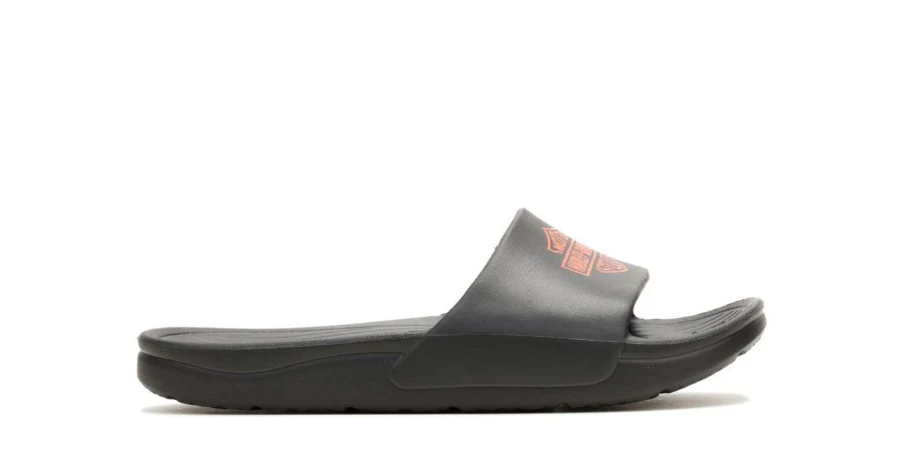 HARLEY DAVIDSON HOMME - SANDALE KAYMAN - NOIR/ORANGE