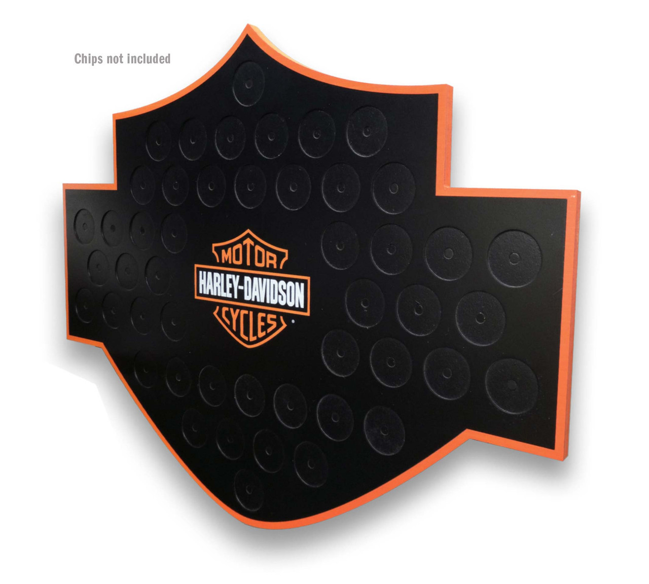 HARLEY DAVIDSON DECOR – CADRE JETONS DE POKER MAGNÉTIQUE – LOGO HARLEY