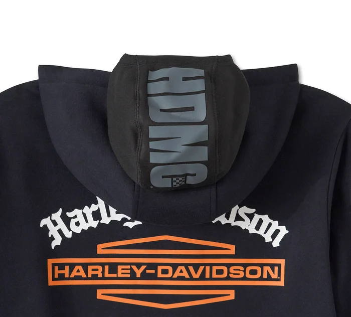 HARLEY DAVIDSON HOMME – CHANDAIL À CAPUCHON AVEC BALACLAVA – NOIR