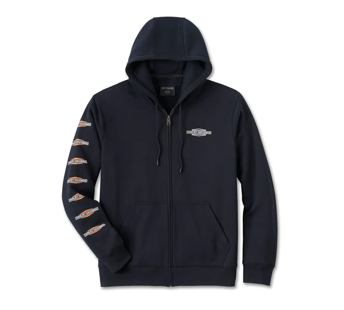 HARLEY DAVIDSON HOMME - CHANDAIL À CAPUCHON AVEC BALACLAVA - NOIR