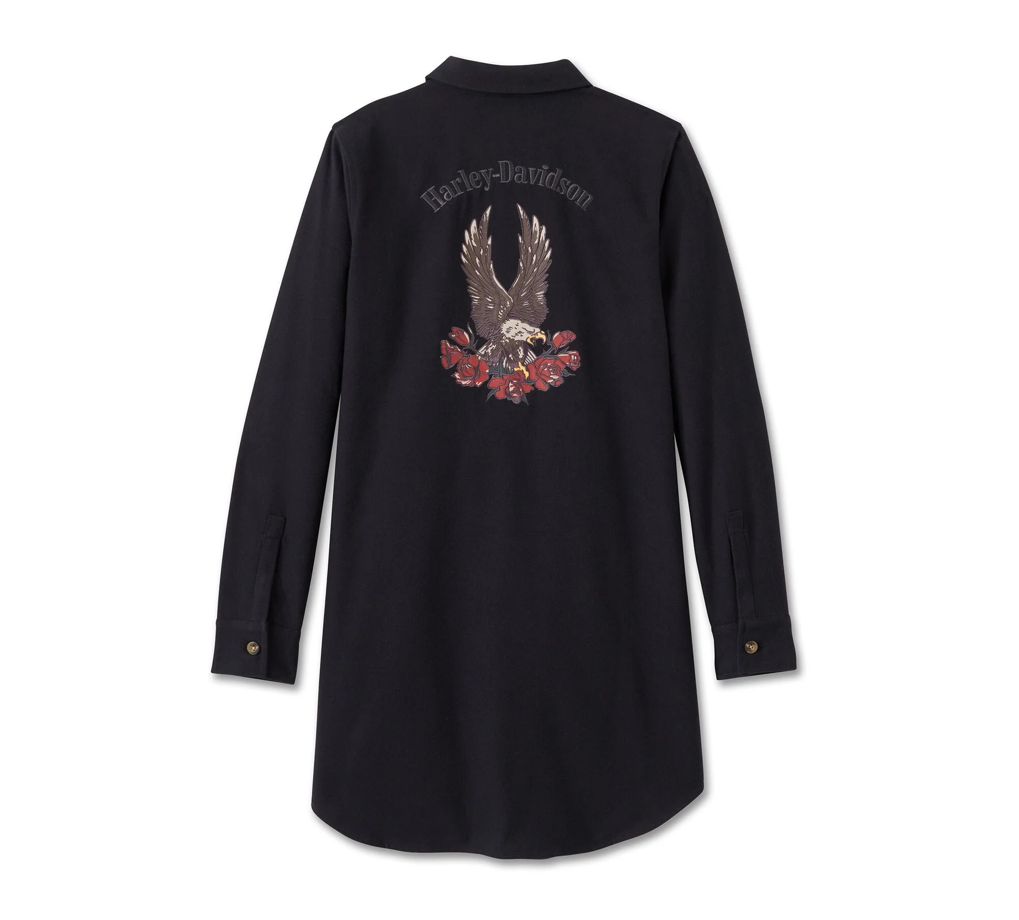 HARLEY DAVIDSON FEMME – CHEMISE ROBE – NOIR
