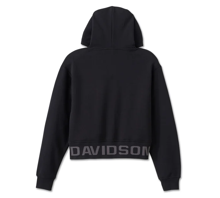 HARLEY DAVIDSON FEMME – VESTE À CAPUCHON – NOIR