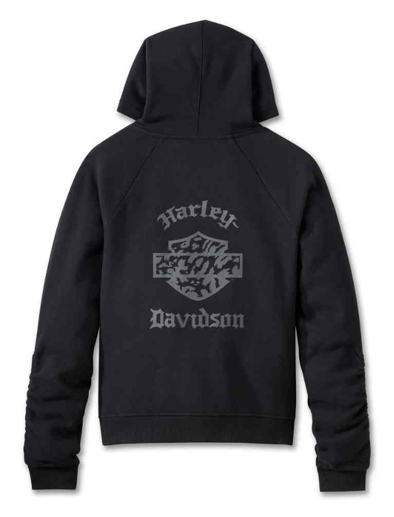 HARLEY DAVIDSON FEMME – CHANDAIL À CAPUCHON OLD ENGLISH – NOIR
