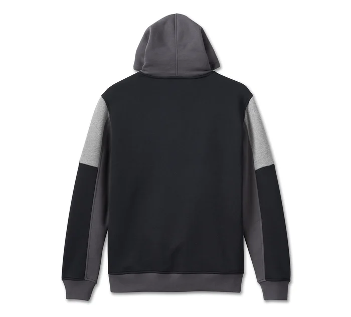 HARLEY DAVIDSON HOMME – CHANDAIL À CAPUCHON – GRIS/NOIR