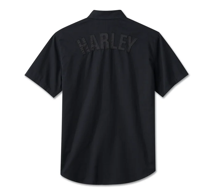 HARLEY DAVIDSON HOMME – CHEMISE MANCHES COURTES – NOIR