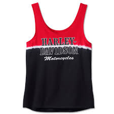 HARLEY DAVIDSON FEMME - CAMISOLE TIE DYE - ROUGE/BLANC/NOIR