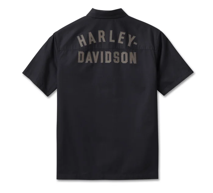 HARLEY DAVIDSON HOMME – CHEMISE MANCHES COURTES – NOIR