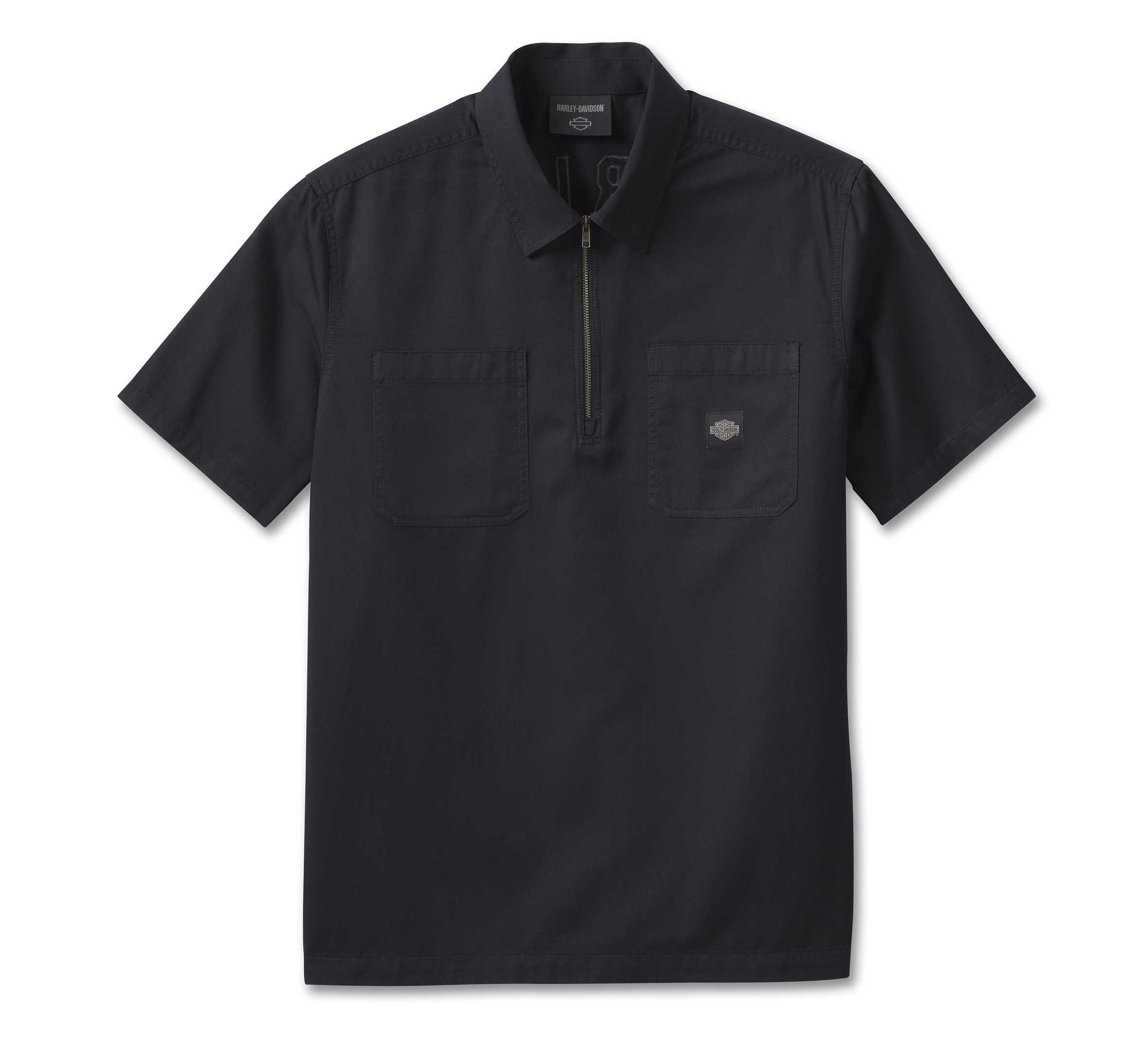 HARLEY DAVIDSON HOMME - CHEMISE MANCHES COURTES - NOIR