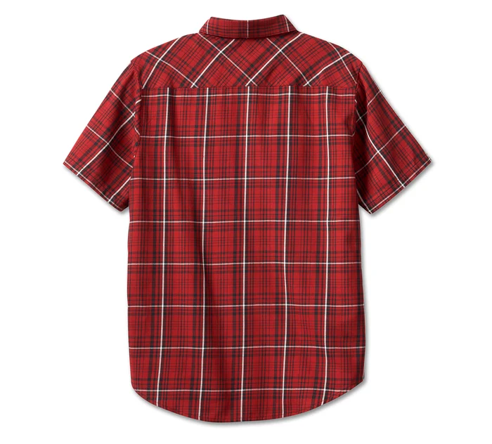 HARLEY DAVIDSON HOMME – CHEMISE MANCHES COURTES – ROUGE