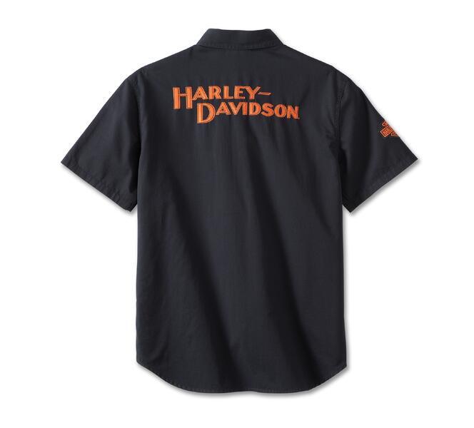 HARLEY DAVIDSON HOMME – CHEMISE MANCHES COURTES – NOIR