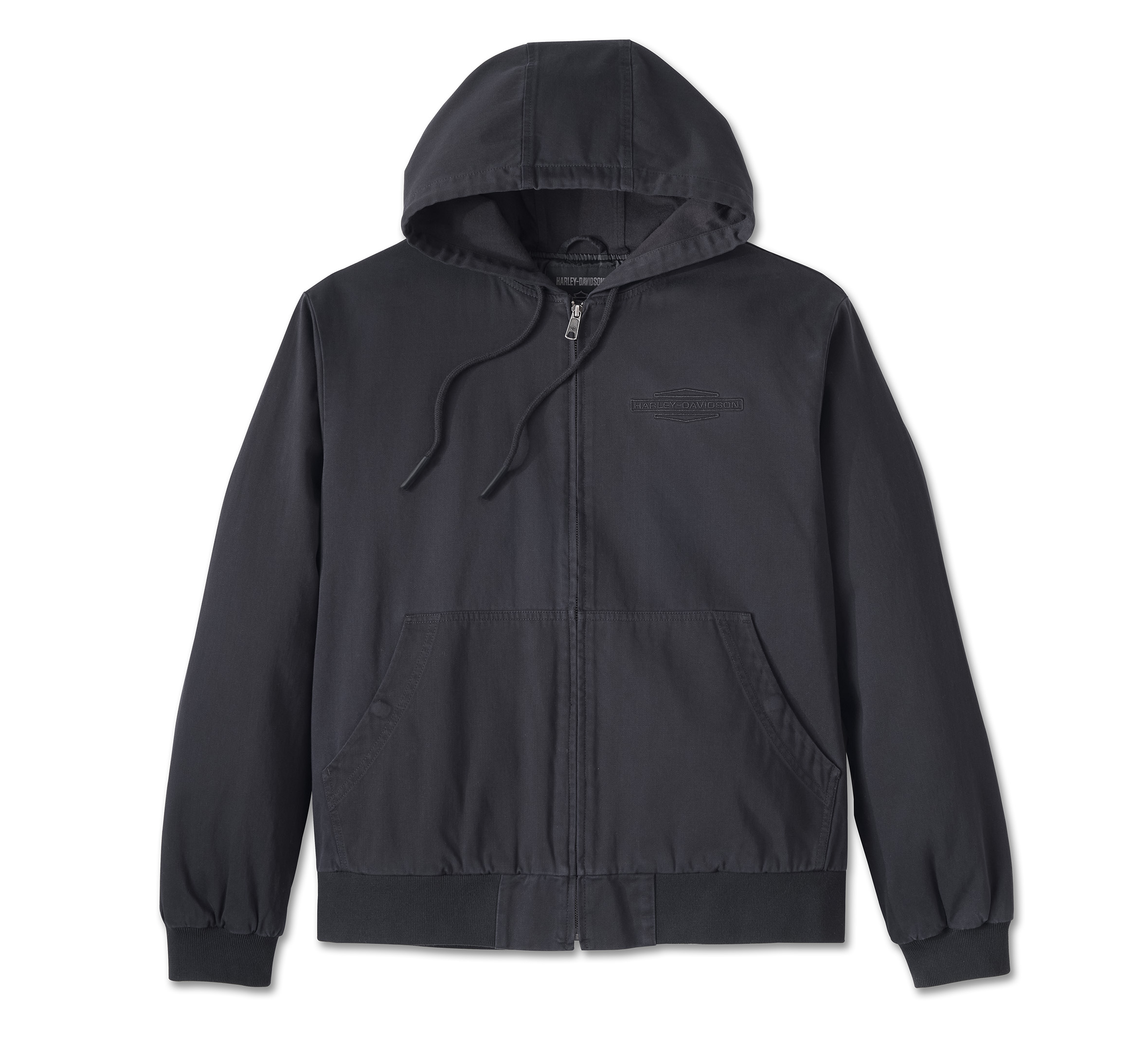 HARLEY DAVIDSON HOMME - MANTEAU À CAPUCHON - NOIR