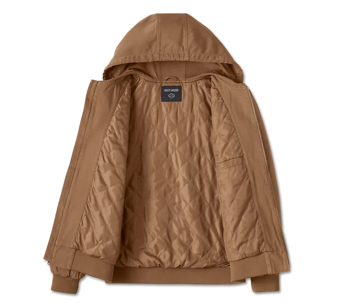 HARLEY DAVIDSON HOMME – MANTEAU À CAPUCHON – TAN