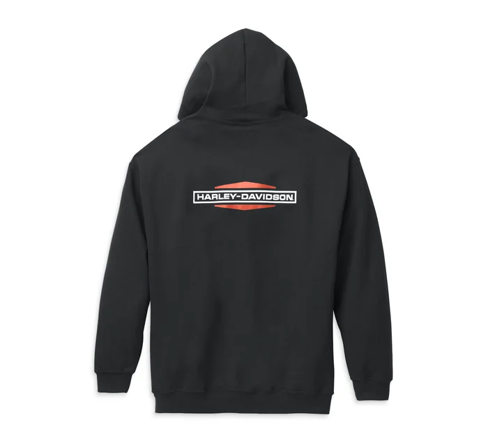 HARLEY DAVIDSON HOMME – VESTE À CAPUCHON – NOIR