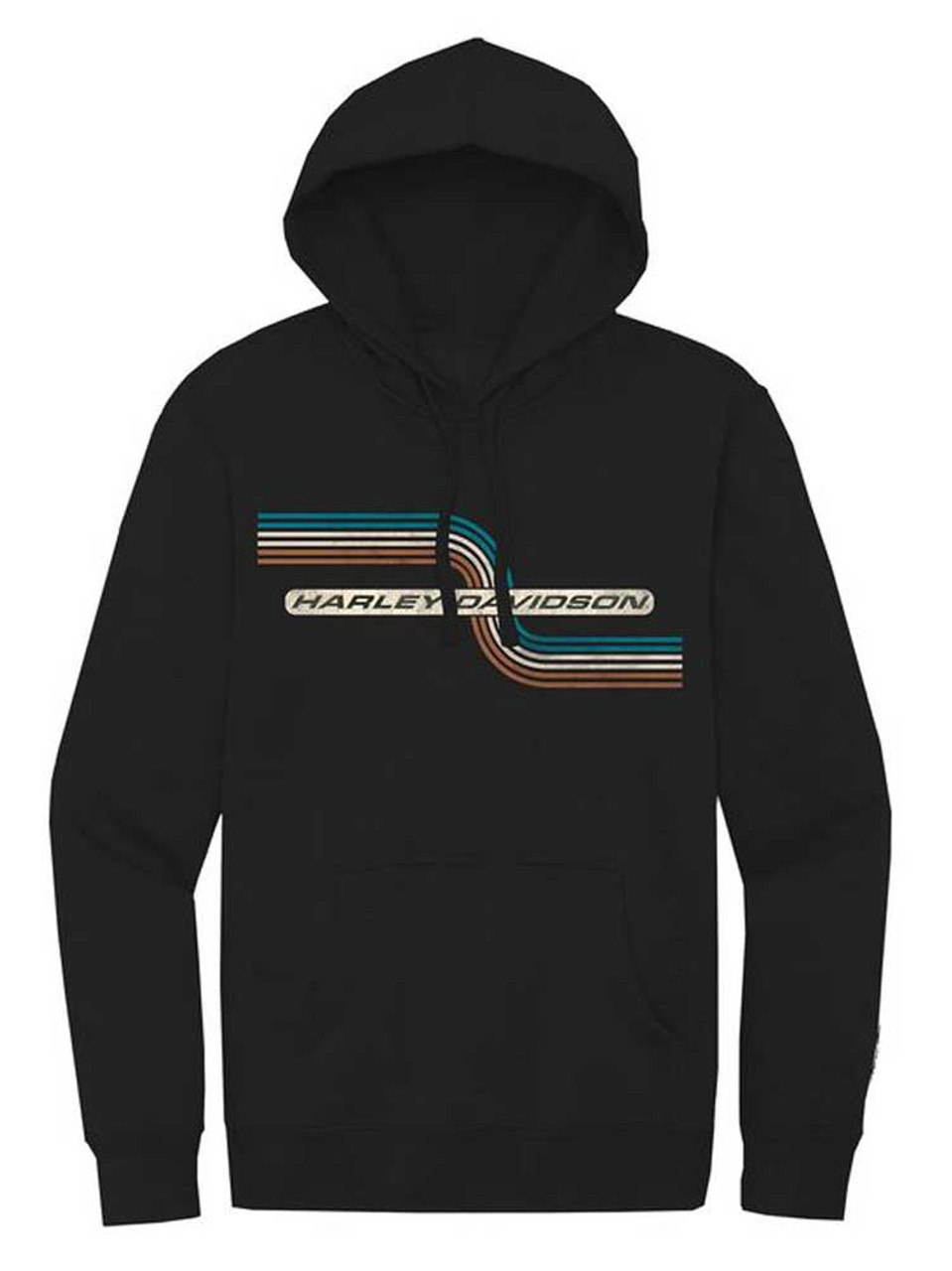 HARLEY DAVIDSON HOMME - CHANDAIL À CAPUCHON RETRO - NOIR