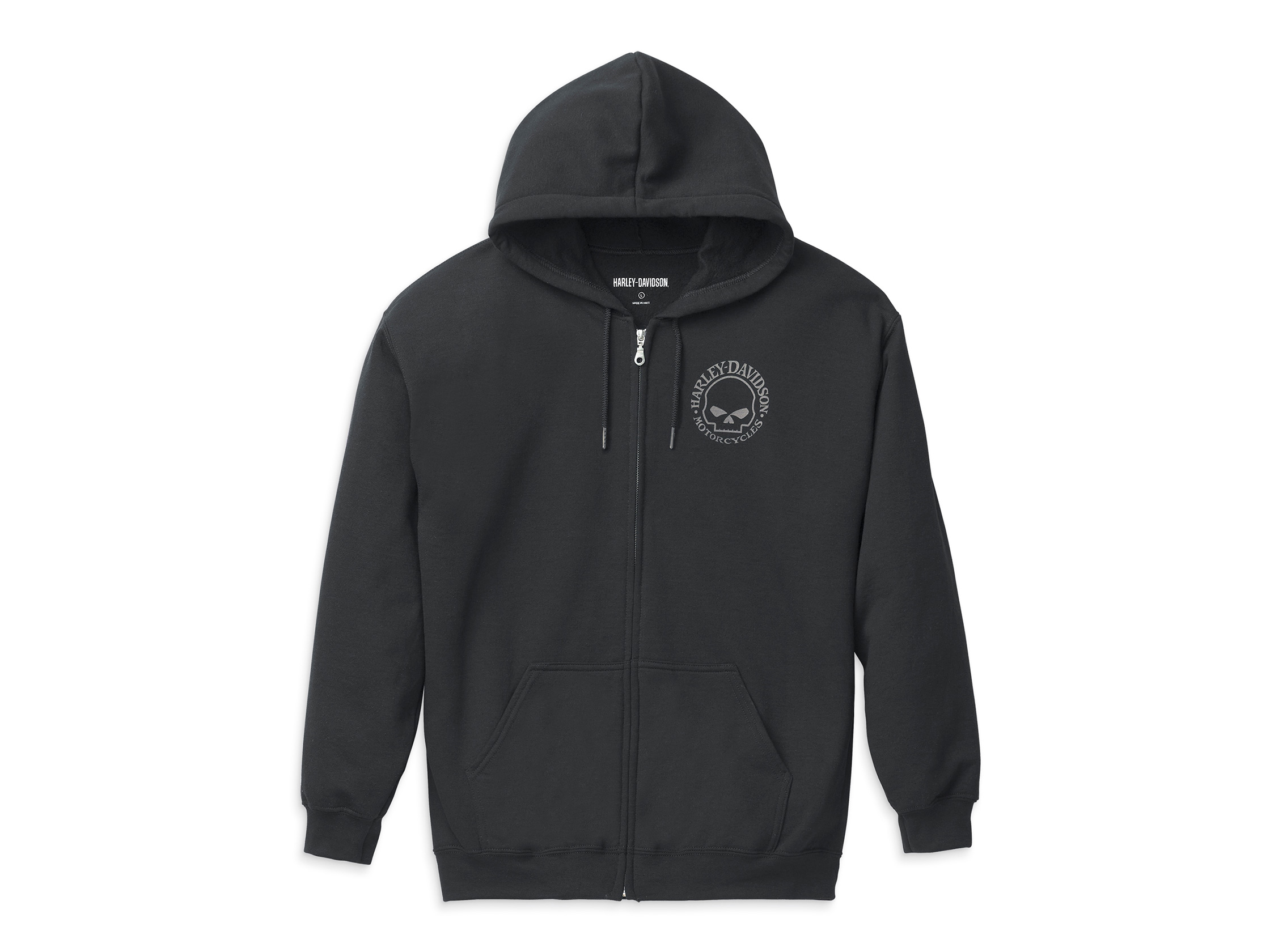 HARLEY DAVIDSON HOMME - VESTE À CAPUCHON SKULL WILLIE G - NOIR