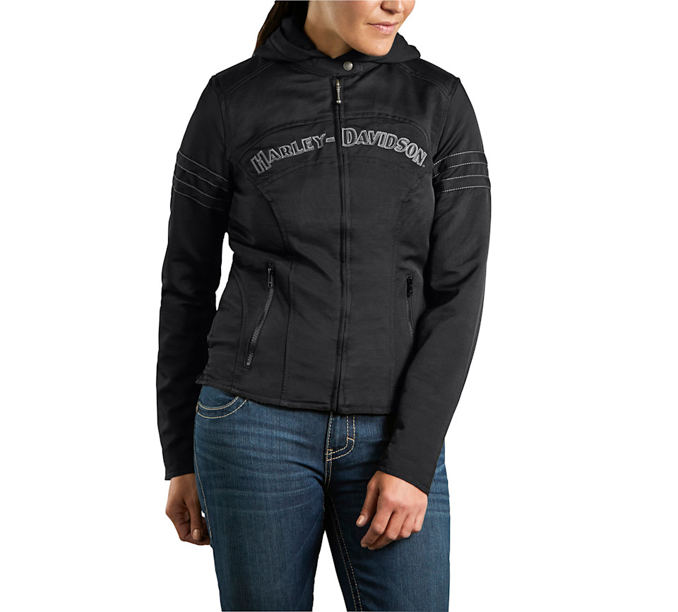 HARLEY DAVIDSON JKT-MISS ENTHUSIAST,3IN1WOMENS, BLACK