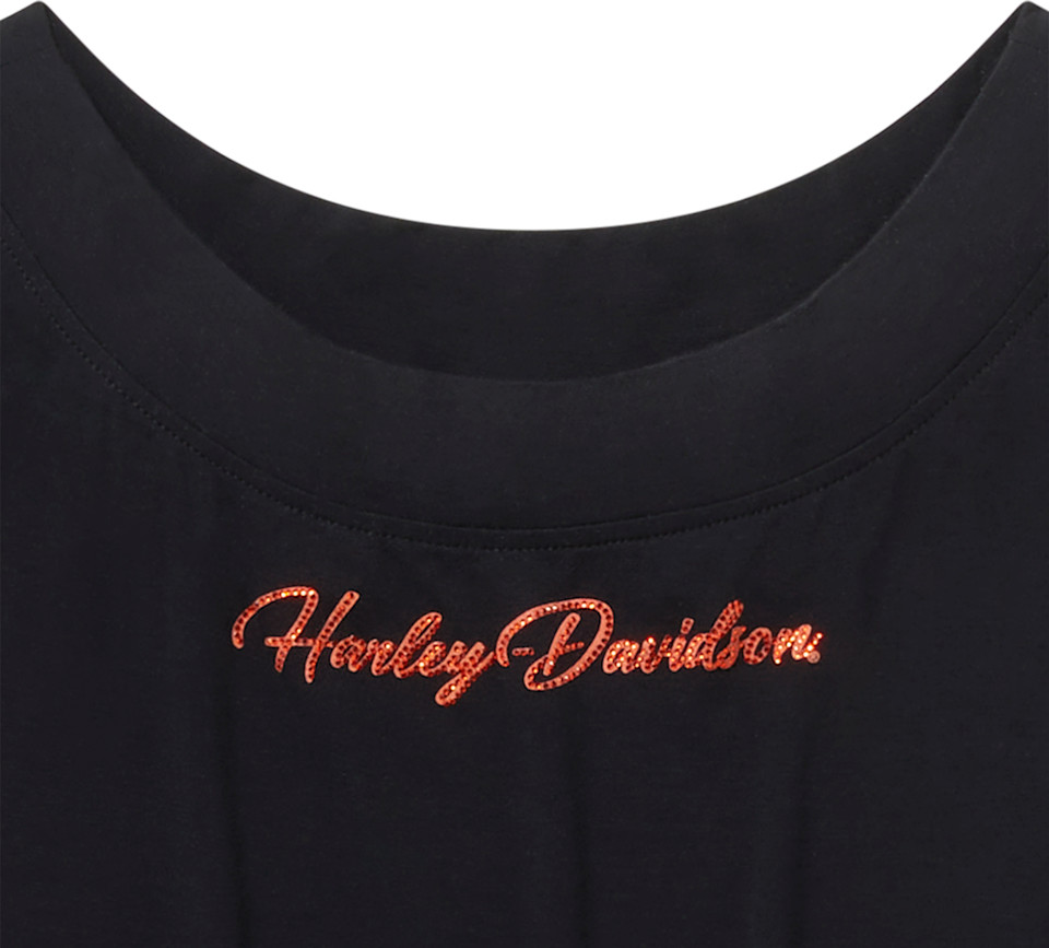 HARLEY DAVIDSON TOP-KNIT,BLACK