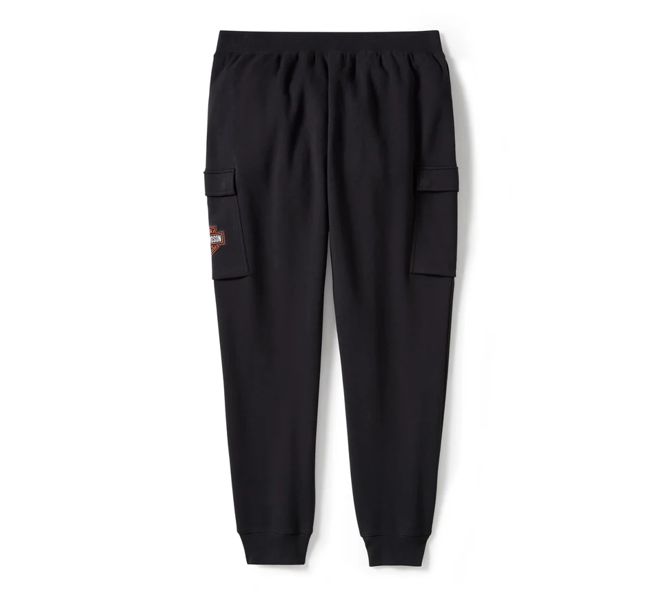 HARLEY DAVIDSON HOMME – PANTALON CARGO JOGGING – NOIR