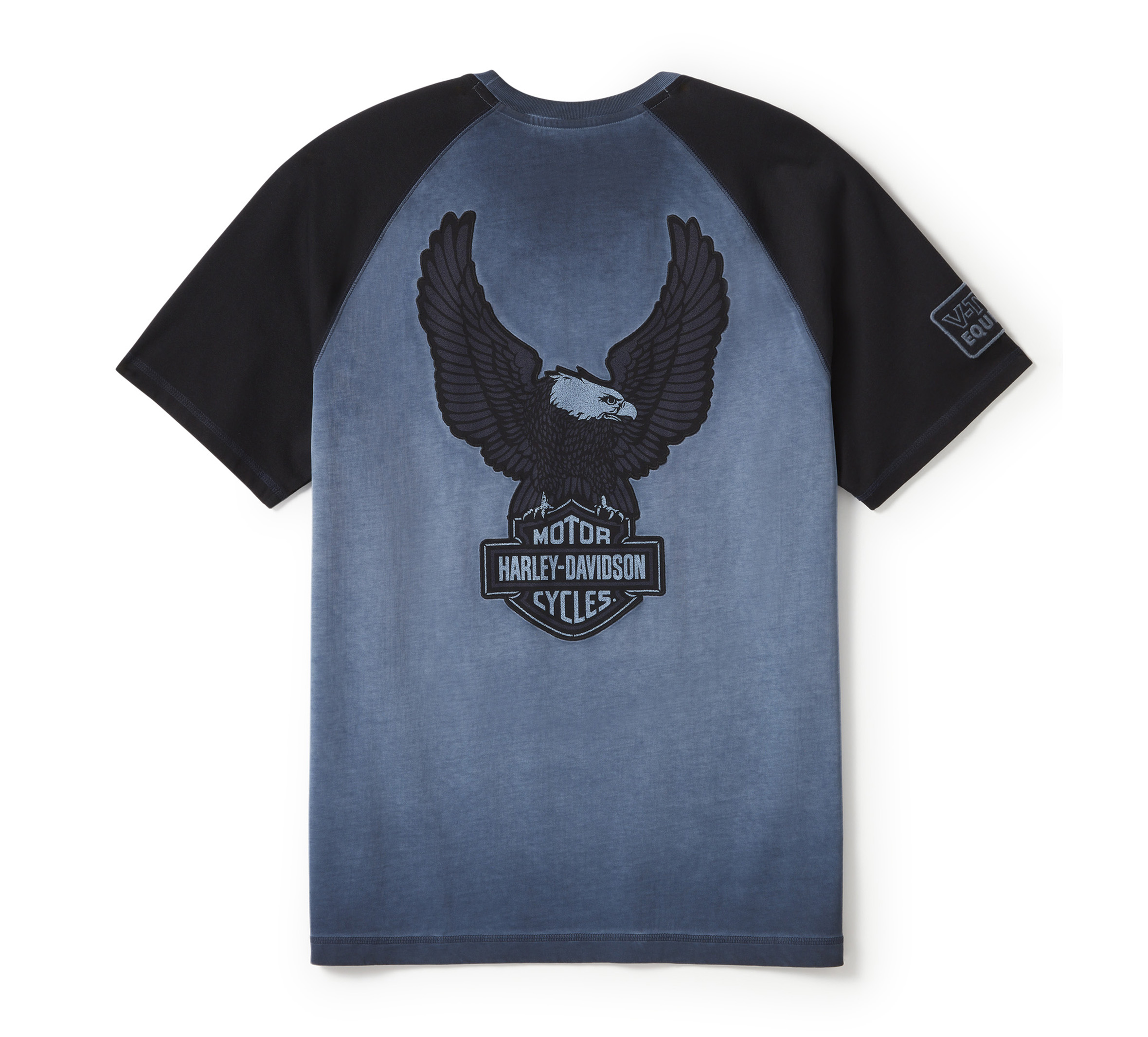 HARLEY DAVIDSON HOMME – CHANDAIL MANCHES COURTE IRON BOND – BLEU/NOIR