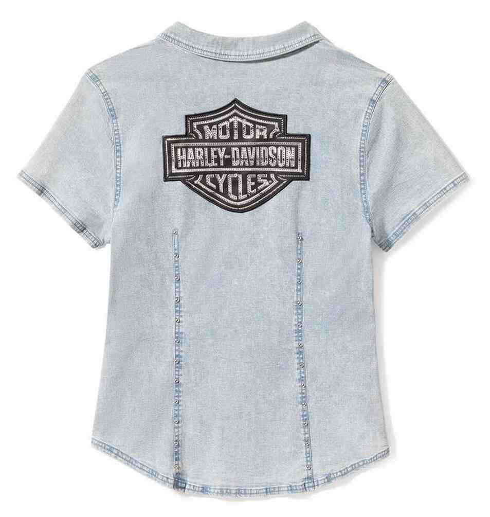 HARLEY DAVIDSON FEMME – CHEMISE DE JEANS – LIGHT DENIM